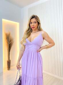 Women Dresses - Màu tím hoa cà - Xem 4