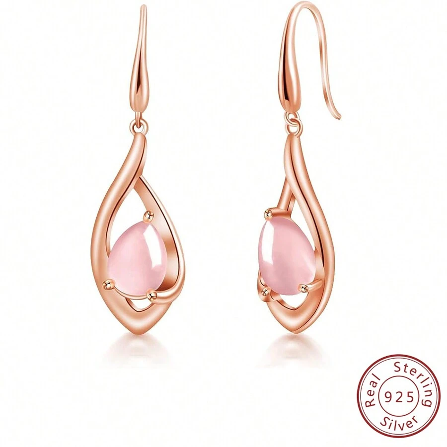 PHNIBIRD Hook 925 Silver Earrings 18K Golden Earrings for Party Birthday - Type B - View 1