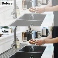 Elegante Y Minimalista Tapón De Desagüe Para Fregadero De Lavado De Manos En Color Gris