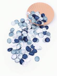 100入組彩色混合人造絲綢軟紗玫瑰花瓣,diy婚禮派對裝飾用品 - 彩色 - 查看 1