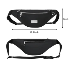 Maxtop小型臀包腰包,男女款,具有3個拉鍊口袋,在跑步、健身、瑜伽、旅行、節日、騎自行車等活動中均可作斜跨包使用