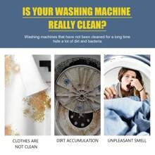 10PACKS Washing Machine Cleaning Tablets, Fully Automatic Washing Machine Tank Cleaning Tablets Wave Wheel Drum Type Cleaning Odor Dirt - White - View 4