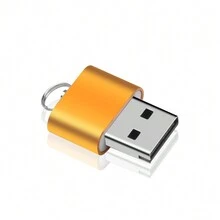 Adaptador lector de tarjetas micro-sd a USB Universal - Dorado - Ver 3