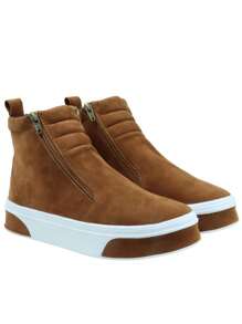 Women Fashion Boots - Camel - View 4