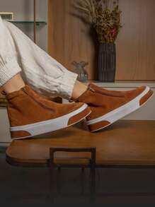 Women Fashion Boots - Camel - View 2