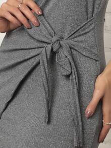 Women Dresses - 灰色 - 查看 3