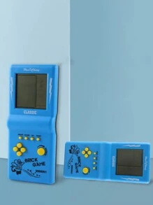 1入經典俄羅斯條形手持遊戲機，大屏幕，復古老式口袋遊戲玩家 - 藍色 - 查看 3