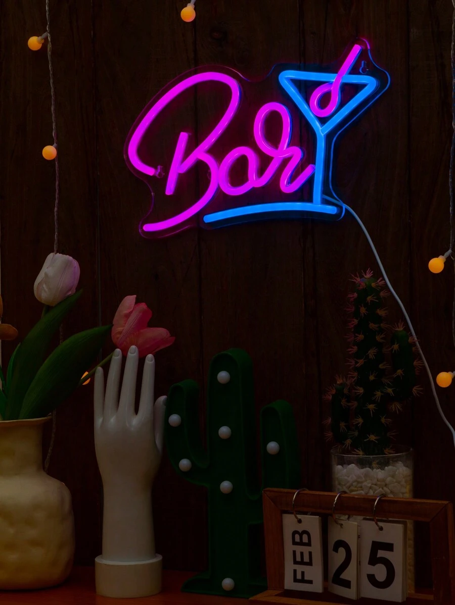 1pc Bar Neon Light for Home Bar Decoration - Multicolor - View 1