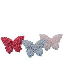 1pc Butterfly Shaped Aroma Plaster, Candle, Wax Or Silicon Mold For Decorating. Buy Two For A Better Deal. - White - View 6