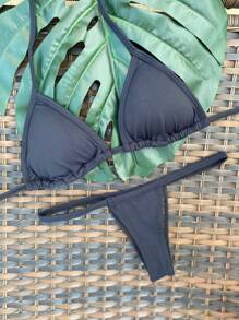Women Bikini Sets - Black - View 2
