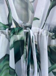 Women Kimonos - 橄欖綠 - 查看 4