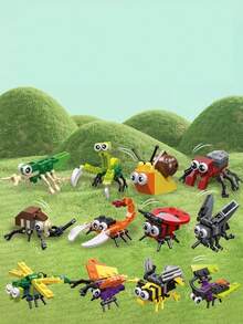 DIY insectos creativo Adorno para oficina & casa Decoración , educativo con intelectual Juguete para niños a aprender edificio con a insectos - Multicolor - Ver 3