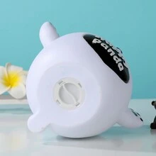 1pc Panda Shaped Pvc Piggy Bank, Cute Cartoon Design With Anti-fall Feature - fat panda - View 4