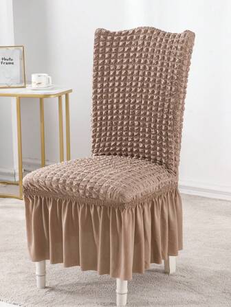 1件氣泡紗裙彈性餐椅套