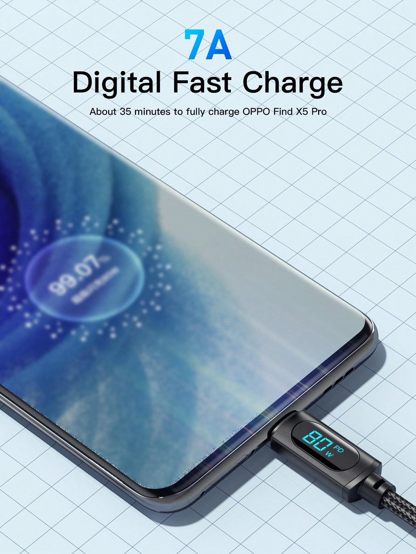 كابل Essager من النوع C 100 واط 7A شحن سريع PD مع...