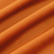 4pcs/set Solid Color Velvet Pillowcases With Decorative Piping For Party Sofa Cushion Covers, Orange - Orange - View 4