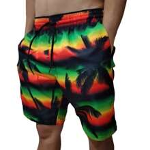 Kit Shorts Casais Namorados Conjunto Short Casal Tecido Grosso - Multicolorido - Visão 2