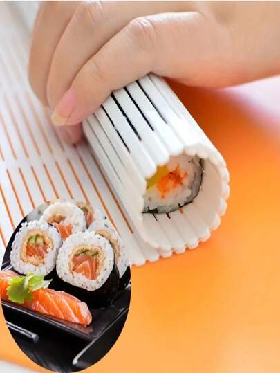1pc Japanese Cuisine Tool Sushi Roller Diy Sushi Mold Vegetables Rolls Wrapping Device Kitchen Gadget, Easy To Clean