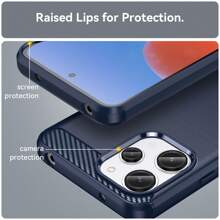 防指紋防滑手機殼相容小米 POCO M6 Pro/M5S/M5/M4 Pro/M3 Pro/M2 Reloaded/M2 Pro/X5 Pro/X4 Pro 5G/X4 NFC/X4 GT/X3 Pro/X3 NFC/X3 GT/X2 /F5 Pro/F4/F3/F2 Pro/F1/C55/C51/C50/C31/C3 保護殼 - 藍色 - 查看 6