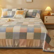 1pc Double-sided Thickened Snowflake Milk Velvet Blanket (single Pack) Soft Comfortable, Moisture-absorbing And Breathable Blanket For Home Office Car, Suitable For All Seasons - Multicolor - View 8