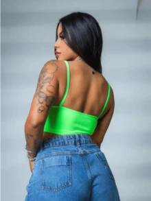 Women Tops - 綠色 - 查看 2