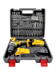 Rotohammer Cordless Drill Screwdriver 20v 300w 69pz - Multicolor - View 2