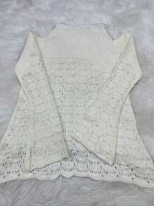 Women Sweaters - 白色 - 查看 2