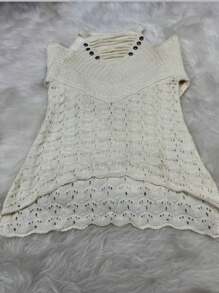 Women Sweaters - 白色 - 查看 1