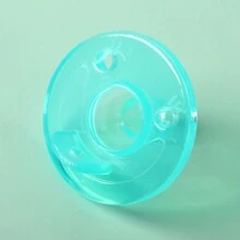 1pc Liquid Silicone Pacifier For Baby, Super Soft And Nano Silver Coated, Mimic The Shape Of Mother's Nipple, Teeth Development, Quick Wholesale Order For Newborns' & Babies' Comfort Pacifier - Green - View 4