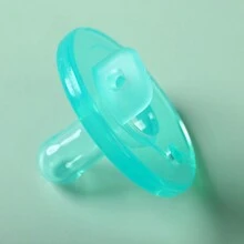 1pc Liquid Silicone Pacifier For Baby, Super Soft And Nano Silver Coated, Mimic The Shape Of Mother's Nipple, Teeth Development, Quick Wholesale Order For Newborns' & Babies' Comfort Pacifier - Green - View 3