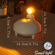 White Spaceship Shaped Humidifier - White - View 6