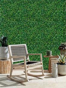 1 块高密度人造草地毯，玫瑰形状，25*25 厘米，花园装饰，采用 PE 材料制成，绿色装饰，抗紫外线，易于组装，高品质，工厂定制，适用于学校、宿舍、办公室、返校装饰、户外派对、节日、圣诞节、感恩节、家庭、入口、酒店、餐厅、客厅、卧室、婚礼、厨房、花园装饰 - 綠色 - 查看 1