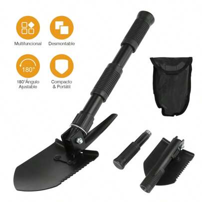 Pala plegable con pico, herramienta de supervivencia para camping, herramientas de jardín, herramientas de jardinería para el jardín