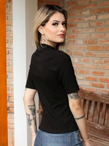 Women T-Shirts - màu đen - Xem 6