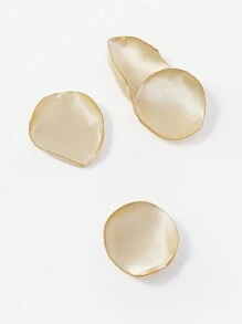 100片混色（粉色,香檳色,白色）人工絲綢綢花瓣,適用於diy婚禮,派對裝飾 - 香檳色 - 查看 3