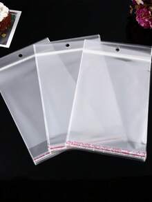 Nhiều loại Kích thước Trong sáng OPP Thẻ Đầu Treo Lỗ Túi Đối với Đồ trang sức Lưu trữ - Trong sáng - Xem 3