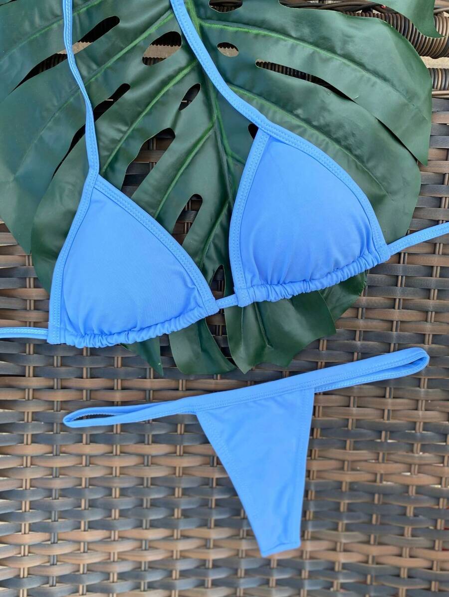 Women Bikini Sets - Baby Blue - View 1