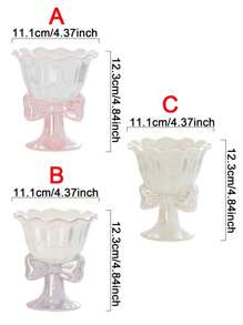 1入組創意可愛蝴蝶形冰淇淋杯子 - 彩色 - 查看 4