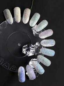 Polvo efecto Azucar para el arte de las uñas 12 pzs tonos claros, Efecto azucar para el arte de las uñas con 12 piezas - Multicolor - Ver 4