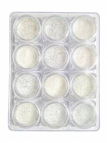 Polvo efecto Azucar para el arte de las uñas 12 pzs tonos claros, Efecto azucar para el arte de las uñas con 12 piezas - Multicolor - Ver 9