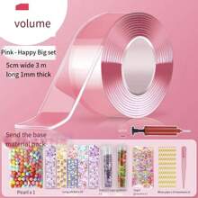 Kit De Bricolaje De Juguete Blando Nanogel Con Pegatina De Descompresión Y Cinta Adhesiva - Multicolor - Ver 3