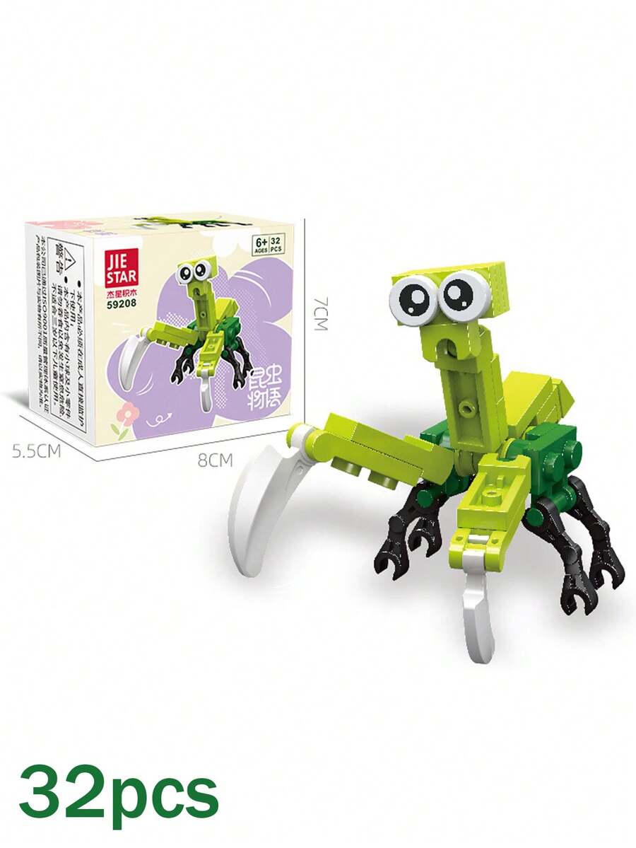 DIY insectos creativo Adorno para oficina & casa Decoración , educativo con intelectual Juguete para niños a aprender edificio con a insectos - Multicolor - Ver 1