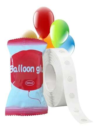 Pegamento para globos, rollo con 100 dots para pegar globos, decoración de fiesta, celebración.
