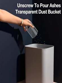 3 In 1 USB Rechargeable Mini Handheld Vacuum Cleaner, Powerful Suction For Home, Office, Car, Pet Hair - Black - View 7