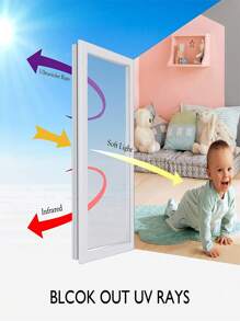 Màng phim dán cửa sổ một chiều chống nhìn trộm, decal vinyl cách nhiệt, giấy dán kính chống tia UV, decal phản quang cho cửa. - trắng - Xem 4