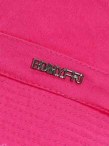 Chapeau seau en métal effiloché de style coréen, couleur rose vintage, casquette de protection solaire pour femmes pour l'extérieur