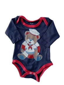 Baby Boys Bodysuits - Xanh đậm - Xem 2