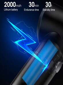 3 In 1 USB Rechargeable Mini Handheld Vacuum Cleaner, Powerful Suction For Home, Office, Car, Pet Hair - Black - View 9