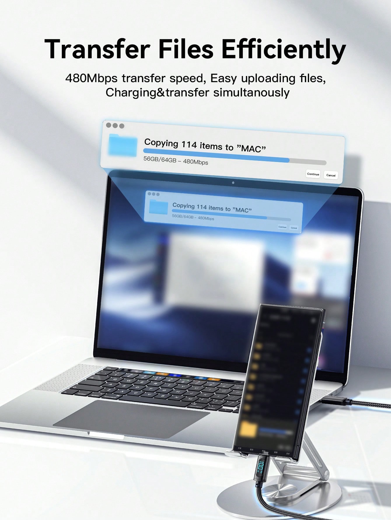 كابل Essager من النوع C 100 واط 7A شحن سريع PD مع...