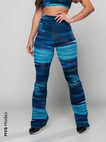 MVB Modas Women Pants - Blue and White - View 1
